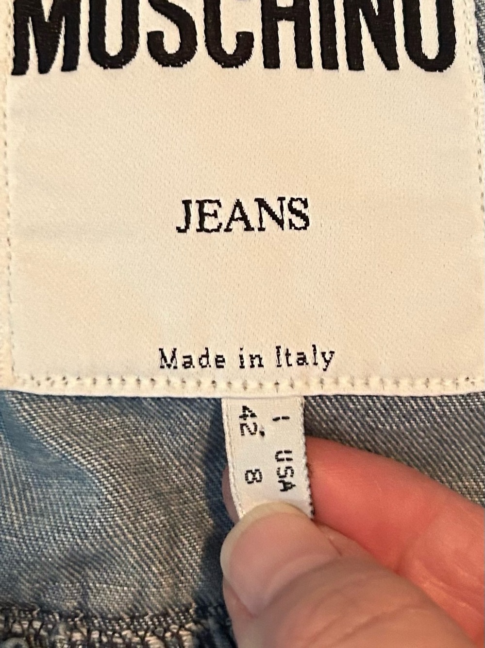 Moschino Blue Denim Ruffle Jacket - Picture 8 of 11